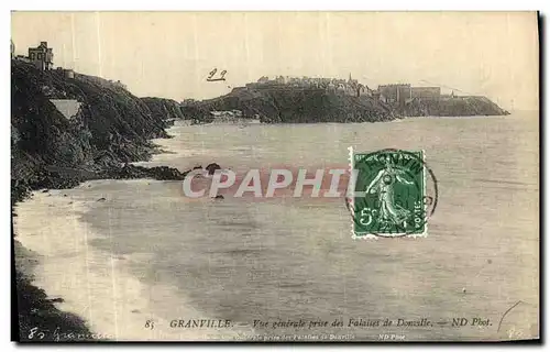 Ansichtskarte AK Granville Vue Generale Prise des Falaises de Donville