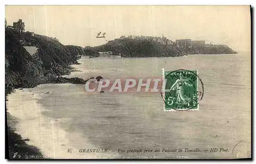 Cartes postales Granville Vue Generale Prise des Falaises de Donville