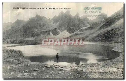 Ansichtskarte AK Dauphine Massif de Belledonne Lac Robert