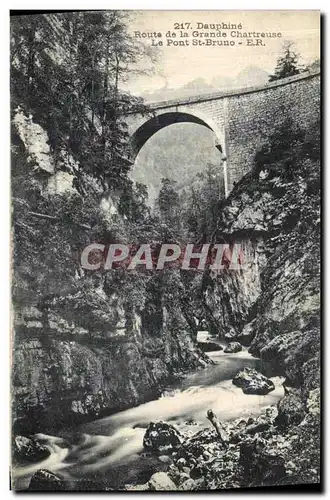 Cartes postales Dauphine Route de la Grande Chartreusee Le Pont St Bruno