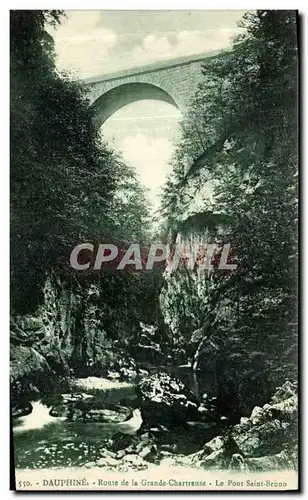 Cartes postales Dauphine Route de la Grande Chartreusee Le Pont St Bruno