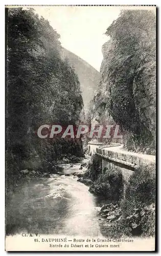 Ansichtskarte AK Dauphine Route de La Grande Chartreuse Entree du Desert Et Le Guiers Mort