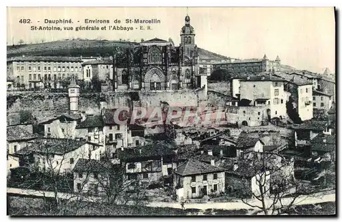 Ansichtskarte AK Dauphine Environs de St Marcellin St Antoine Vue Generale et l Abbaye