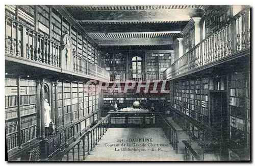 Cartes postales Dauphine Couvent de la Grande Chartreuse La Bibliotheque