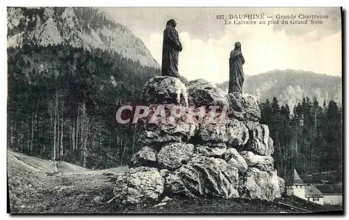 Cartes postales Dauphine Grande Chartreuse Le calvaire au pied du grand Som