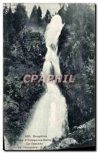 Cartes postales Environs d Uriage les Bains La cascade de l oursiere