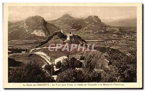 Cartes postales Ligne de Grenoble La Route des La Tour sans Venin la Vallee de Grenoble et le massif de Chartreu