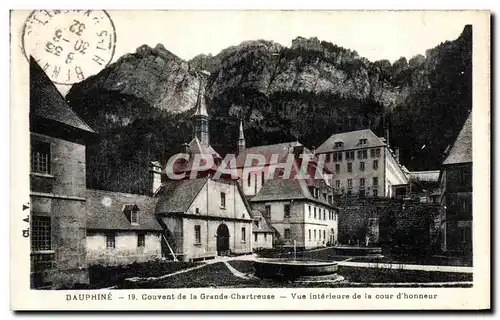 Cartes postales Charteuse Couvent de la Grande Vue Interieure de La Cour