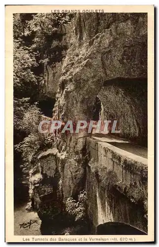 Cartes postales Les tunnels des baraques et la Vernaison