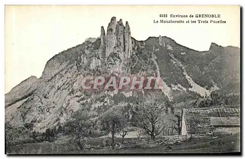 Ansichtskarte AK Grenoble Le Moucherotte et les Trois pucelles