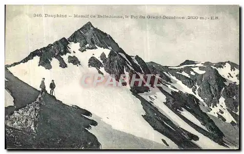 Cartes postales Dauphine Massif de Belledonne le Pic du Grand Domenon