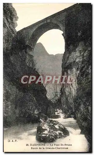 Cartes postales Dauphine Le Pont St Bruno Route de la Grande Chartreuse