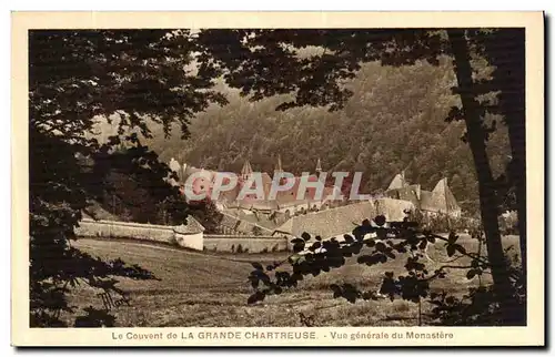 Cartes postales Le Couvent de La Grande Chartreuse Vue generale du Monastere