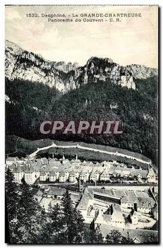 Cartes postales Dauphine La Grande Chartreuse Panorama du Couvent