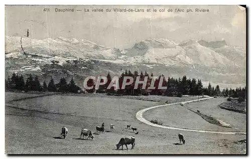 Cartes postales Dauphine La Vallee du Villard de Lans et le col de l Arc