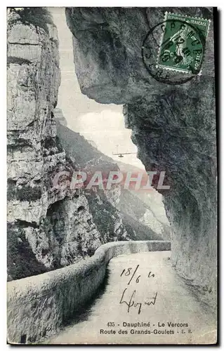 Cartes postales Dauphine Le Vercors Route des Grands Goulets