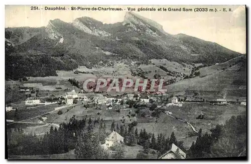 Ansichtskarte AK Dauphine St Pierre de Chartreuse Vue generale et le Grand som