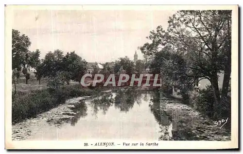 Cartes postales Alencon Vue sur la Sarthe