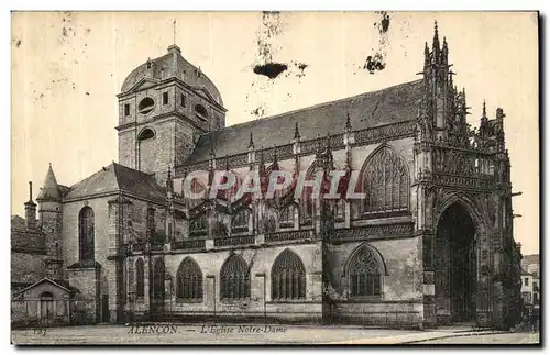 Ansichtskarte AK Alencon L Eglise Notre Dame