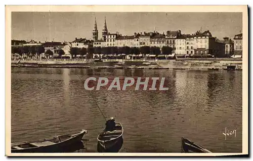 Ansichtskarte AK Macon La Saone et la quai Lamartine