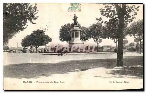 Cartes postales Macon Promenade du Quai sud