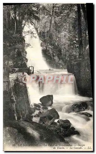 Ansichtskarte AK Le Dauphine La vallee de Gresivaudan Gorges de Tencin La cascade