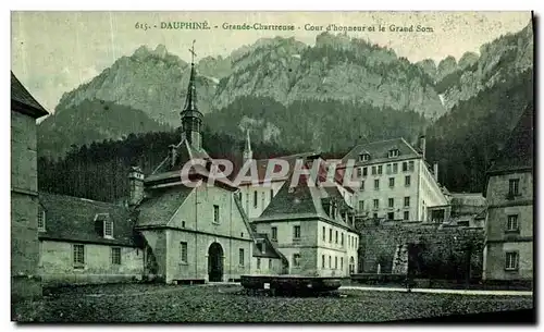 Ansichtskarte AK Dauphine Grande Chartreuse Cour d Honneur et le Grand Som