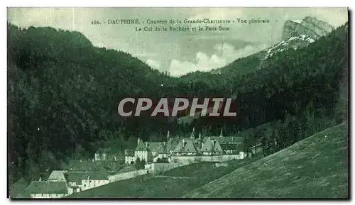 Cartes postales Dauphine Couvent de la Grande Chartrense Vue Generale