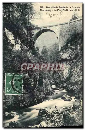 Cartes postales Dauphine Route de la Grande Chartreuse Le Pont St Bruno