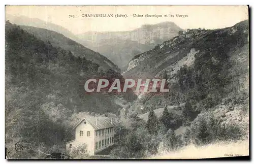 Cartes postales Chapareillan Usine electrique et les Gorges