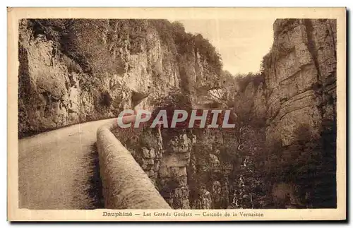 Ansichtskarte AK Dauphine Les Grands Goulets Cascade de la Vernaison