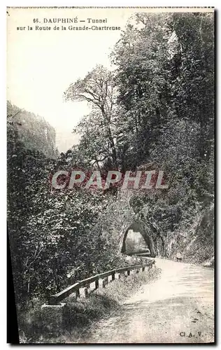 Cartes postales Dauphine Tunnel sur la Route de la Grande Chartreuse