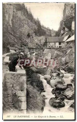 Ansichtskarte AK Dauphine Les Gorges De La Bourne