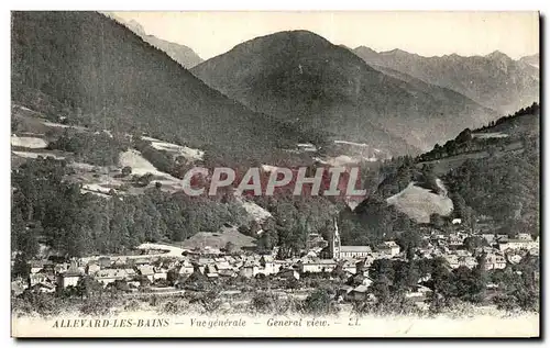 Cartes postales Allevard les Bains Vue generale