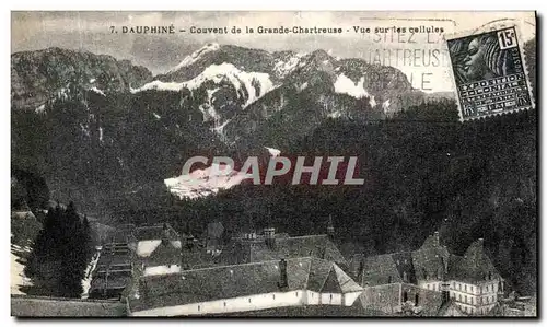 Ansichtskarte AK Dauphine Couvent de la Grande Chartreuse Vue sur les cellules