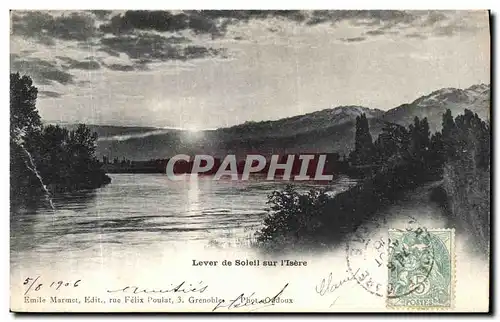 Cartes postales Lever de Solell sur l Isere