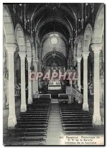 Ansichtskarte AK Dauphine Pelerinage de N D de la Salette Interieur de la basilique