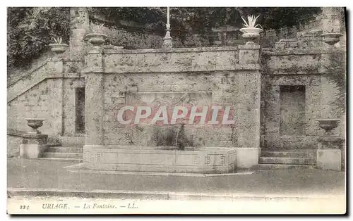 Cartes postales Uriage La Fontaine