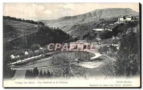 Cartes postales Uriage les Bains Vue Generale et le Chateau