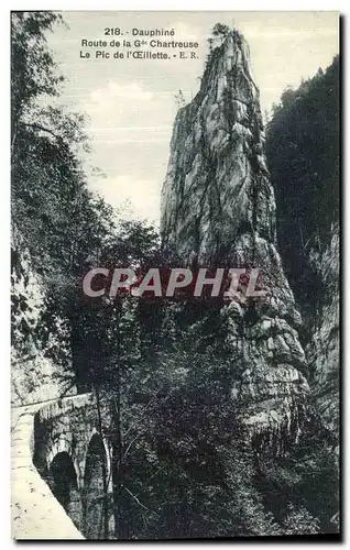 Cartes postales Dauphine Route de la Chartreuse Le Pic de L Oeillette