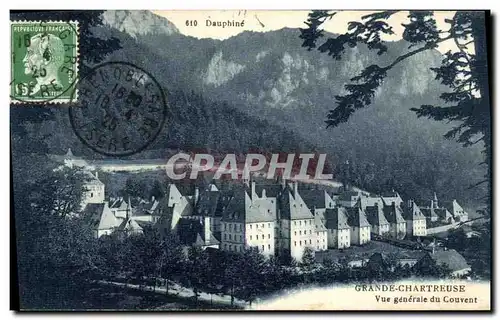 Cartes postales Dauphine Grande Chartreuse Vue Generale du Couvent