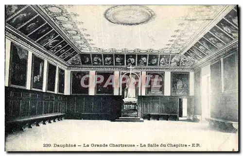 Cartes postales Dauphine La Grande Chartreuse La Salle du Chapitre