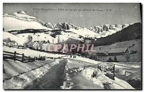 Ansichtskarte AK Allevard Effet de Neige au Villard de Lans