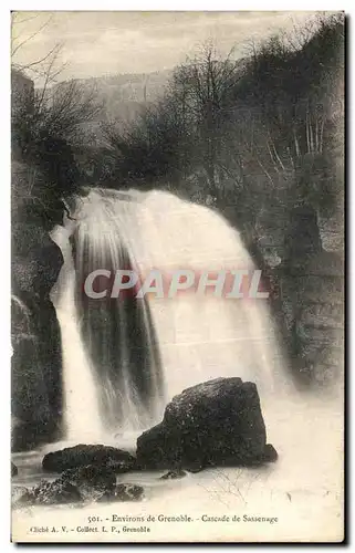 Ansichtskarte AK Environs de Grenoble Cascade de Sassenage