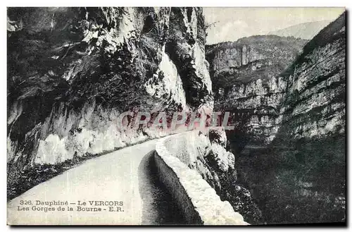 Ansichtskarte AK Dauphine Le Vercors Les Gorges de la Bourne