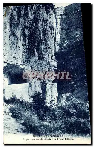 Ansichtskarte AK Le Dauphine Vercors Les Grands Goulets Le Tunnel