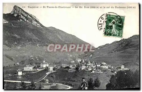 Ansichtskarte AK Dauphine St Pierre de Chartreuse Le Gd Som et le Col du Cucheron