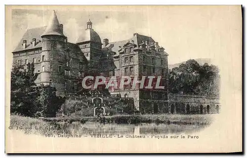 Cartes postales Vizille Le Chateau Facade sur le Parc