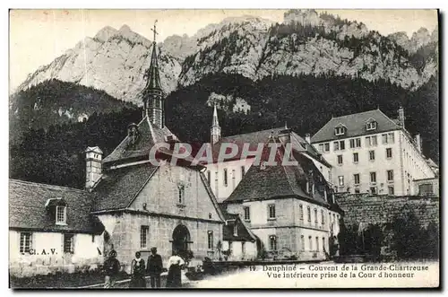 Cartes postales Dauphine Couvent de la Grande Chartreuse Vue Interieure Prise de la Cour