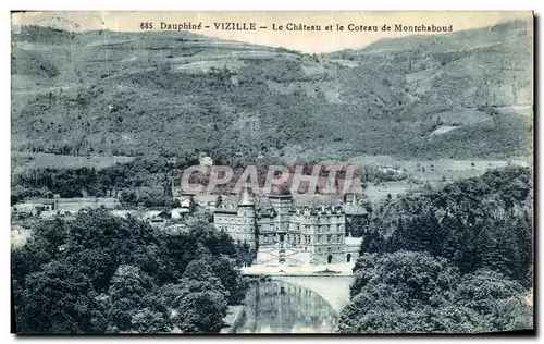 Ansichtskarte AK Dauphine Vizille Le Chateau et le coteau de Montchaboud